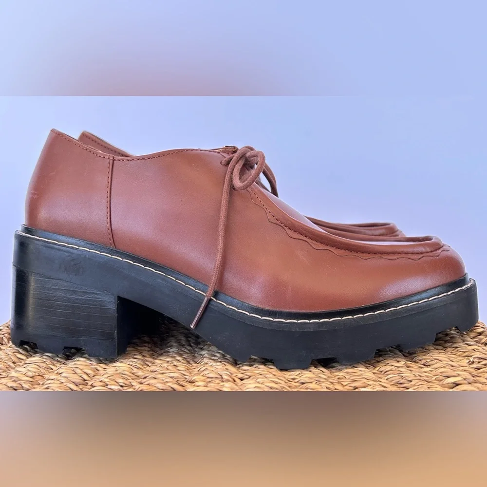 Madewell Women’s The Hempstead Desert Boot‎ Leather Lug Sole Size 9.5